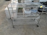 STAINLESS ROLLING 3-SHELF CART