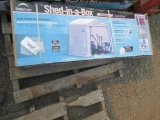 SHELTER LOGIC 7' X 7' X 7' SHED (IN BOX - UNUSED)