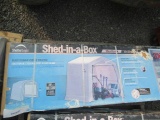 SHELTER LOGIC 7' X 7' X 7' SHED (IN BOX - UNUSED)