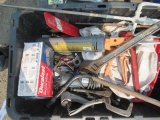 (2) PLASTIC TOTES OF ASSORTED HAND TOOLS