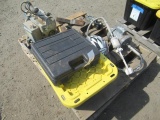 KBC MOTORCYCLE HELMET, (5) TOW HITCHES, ELECTRIC PAINT MIXER, GRACO ST PRO 395 PAINT SPRAYER,