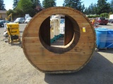 6' X 6' X 8' CEDAR SAUNA ON WHEELS