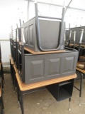 (10) 34'' X 20'' ADJUSTABLE HEIGHT SCHOOL DESKS