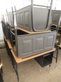 (10) 34'' X 20'' ADJUSTABLE HEIGHT SCHOOL DESKS