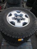 (4) HANKOOK DYNAPRO ATM RF10 30X9.50R15 TIRES ON CHEVROLET 5 LUG ALUMINUM WHEELS
