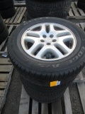 (4) KELLY EDGE A/S 225/60R16 TIRES ON SUBARU WHEELS