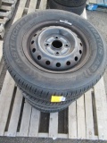 (4) MASTERCRAFT STRATUS 185/70R14 TIRES ON STEEL WHEELS