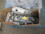 (6) OUTDOOR POST LAMPS, (3) METAL BREAKER PANELS, (7) LIGHT FIXTURES, & ASSORTED LIGHT BULBS