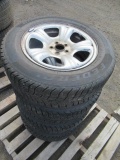 (4) FEDERAL HIMALAYA WS2 215/60R16 TIRES ON 5 LUG STEEL WHEELS