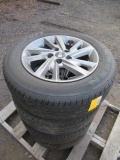 (4) NEXEN CP671 P205/65R16 TIRES ON KIA 5 LUG ALUMINUM WHEELS