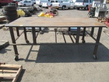 8' X 4' STEEL WORKBENCH