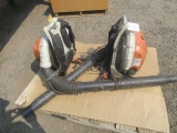 (2) STIHL GAS POWERED BACKPACK BLOWER
