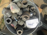 BUCKET OF ASSORTED 3/4'' & 1'' DRIVE SOCKETS