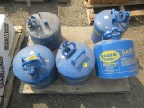 (5) 5GAL EAGLE SAFETY FUEL CANS