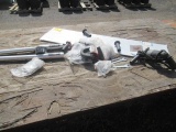 BLACK & DECKER 1312 1/2'' VSR HOLGUN, HOLE SAW BITS, DRILL HANDLES, DOOR FRAME JACK, & (2) 48'' X