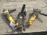 (3) DEWALT DWE402 4 1/2'' ANGLE GRINDERS