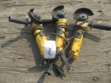 (3) DEWALT DWE402 4 1/2'' ANGLE GRINDERS