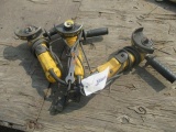 (3) DEWALT DWE402 4 1/2'' ANGLE GRINDERS