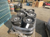 (6) EMPTY DAS PLUS KEGS