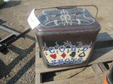 VINTAGE METAL CARRY COOLER