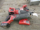 (3) MILWAUKEE 18V RECIPROCATING SAWS W/ (1) BATTERY & CHARGER