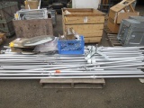ASSORTED ALUMINUM PHOTOGRAPHY LIGHT/SHADING POLES & CLAMPS