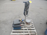 CLARK C-16 FLOOR SCRUBBER & ASSORTED PNEUMATIC NAIL GUNS