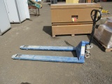 ULINE LONG FORK PALLET JACK, 5500LB CAPACITY