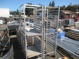 (2) 20-TRAY 26'' D X 20'' W X 69'' H COMMERCIAL ROLLING SHEET PAN RACKS