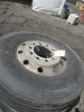 (4) MERICUS AP200 315/80R22.5 TIRES ON ALUMINUM WHEELS