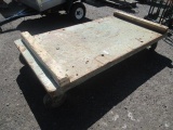 6' X 3' ROLLING WOOD CART