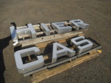 NEON CASHIER LIGHT SIGN & MOUNT