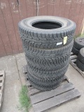(6) HANKOOK LT235/80R17 STUDDED SNOW TIRES