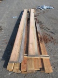 ASSORTED 18' 2'', 1 X 12 & 2 X 6 WOOD BEAMS