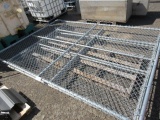 (2) 7' H X 9' W TRIPLE STRANDED BARBED WIRE CYCLONE FENCING & (1) 92'' H X 130'' W CYCLONE FENCE