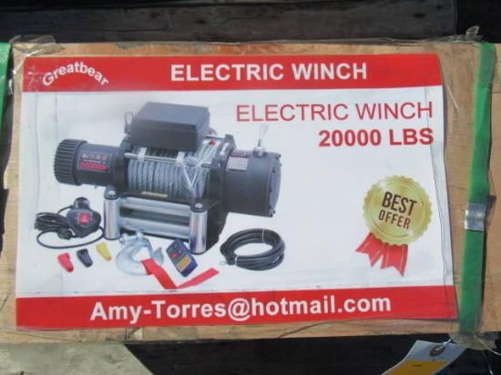 2023 GREATBEAR 20000LB ELECTRIC WINCH (UNUSED)