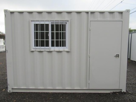 2023 12' SHIPPING CONTAINER W/ SIDE DOOR & WINDOW (UNUSED)