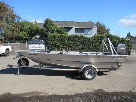 1978 GREGOR 18' 6'' WELDED ALUMINUM BOAT