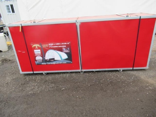 2023 GOLDEN MOUNT 30' X 85' X 15' FABRIC STORAGE BUILDING (UNUSED)