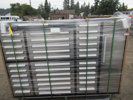 2023 STEELMAN 7' 35-DRAWER STAINLESS STEEL TOOL CABINET (UNUSED)