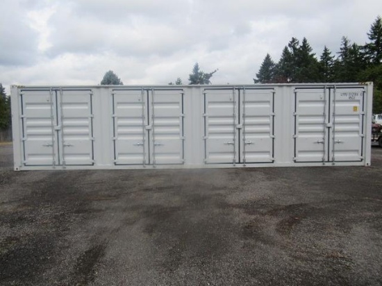 2023 40' HIGH CUBE SHIPPING CONTAINER W/ (4) SIDE DOORS