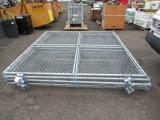(6) SECTIONS OF 8' X 8' CHAINLINK FENCING PANELS
