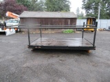 11' 7'' X 7' 9'' WOOD DECK FLATBED W/ 15' X 7' 9'' OVER CAB MATERIAL RACK