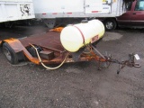 HOMEMADE SINGLE AXLE TRAILER W/ WATER TANK & 05-0839 PUMP (NON-TITLED)
