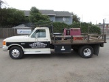 1987 FORD F-350 FLATBED W/ GAS POWERED WELDER