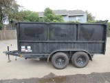 2022 STELLAR TANDEM AXLE 12' DUMP BOX UTILITY TRAILER