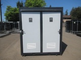 2023 SIMPLE SPACE PORTABLE RESTROOM W/ (2) SEPARATE STALLS (UNUSED)