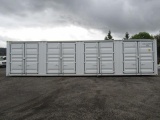 2023 40' HIGH CUBE SHIPPING CONTAINER W/ (4) SIDE DOORS