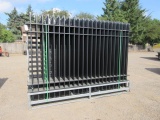 (24) 10' X 7' WROUGHT IRON FENCE PANELS W/ (25) POSTS (UNUSED)