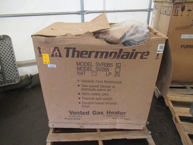 THERMOLAIRE SVR365 VENTED GAS HEATER Proxibid